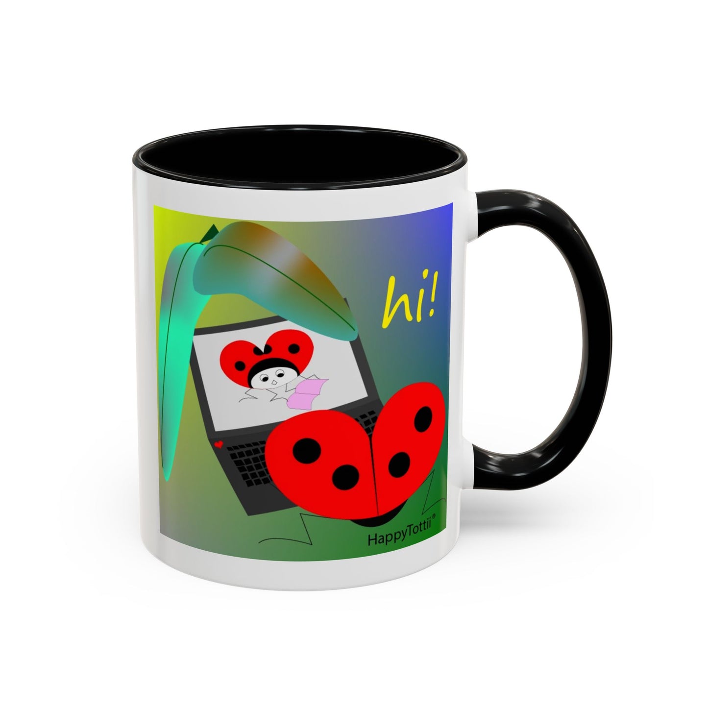 HappyTottii® Hi Computer Coffee Mug