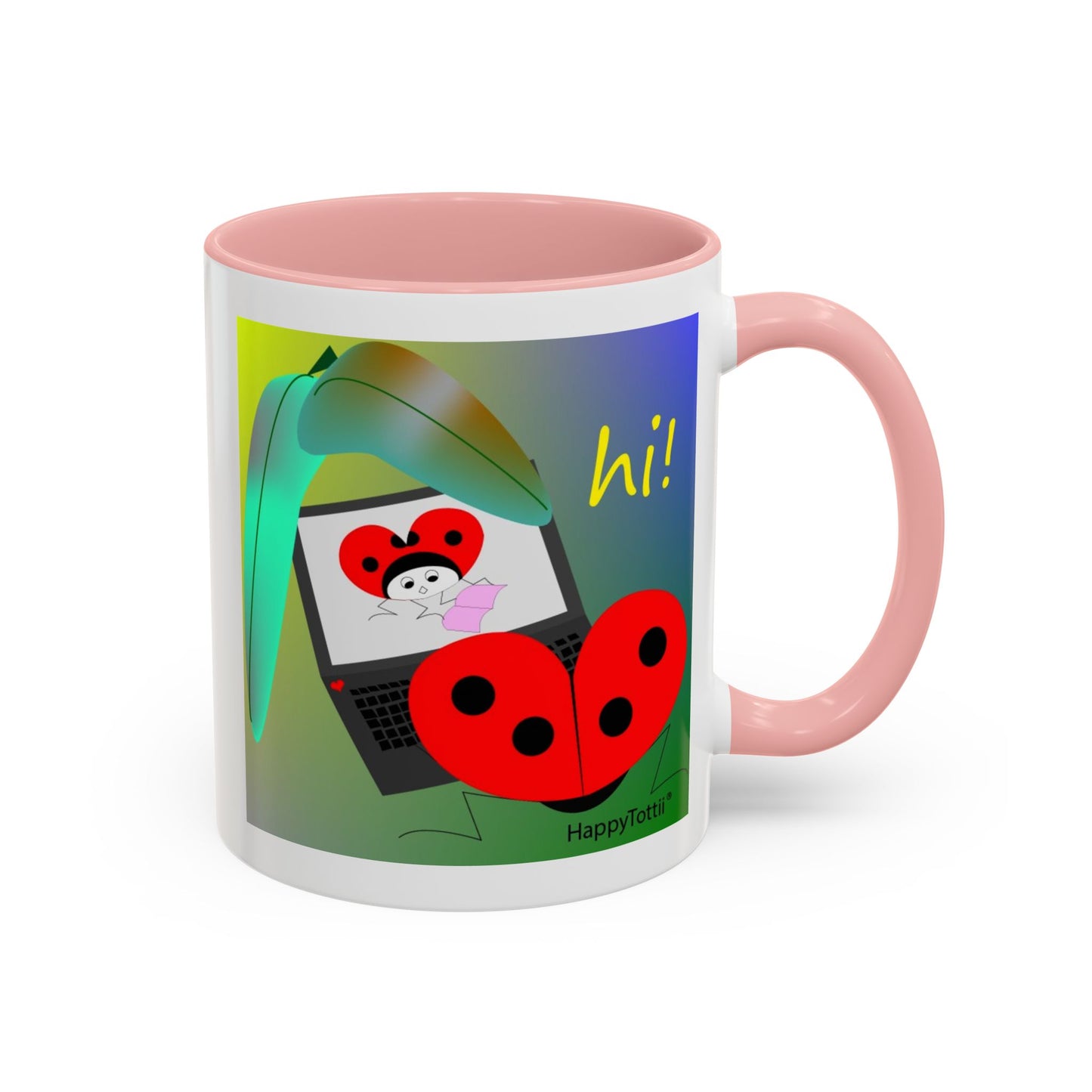 HappyTottii® Hi Computer Coffee Mug