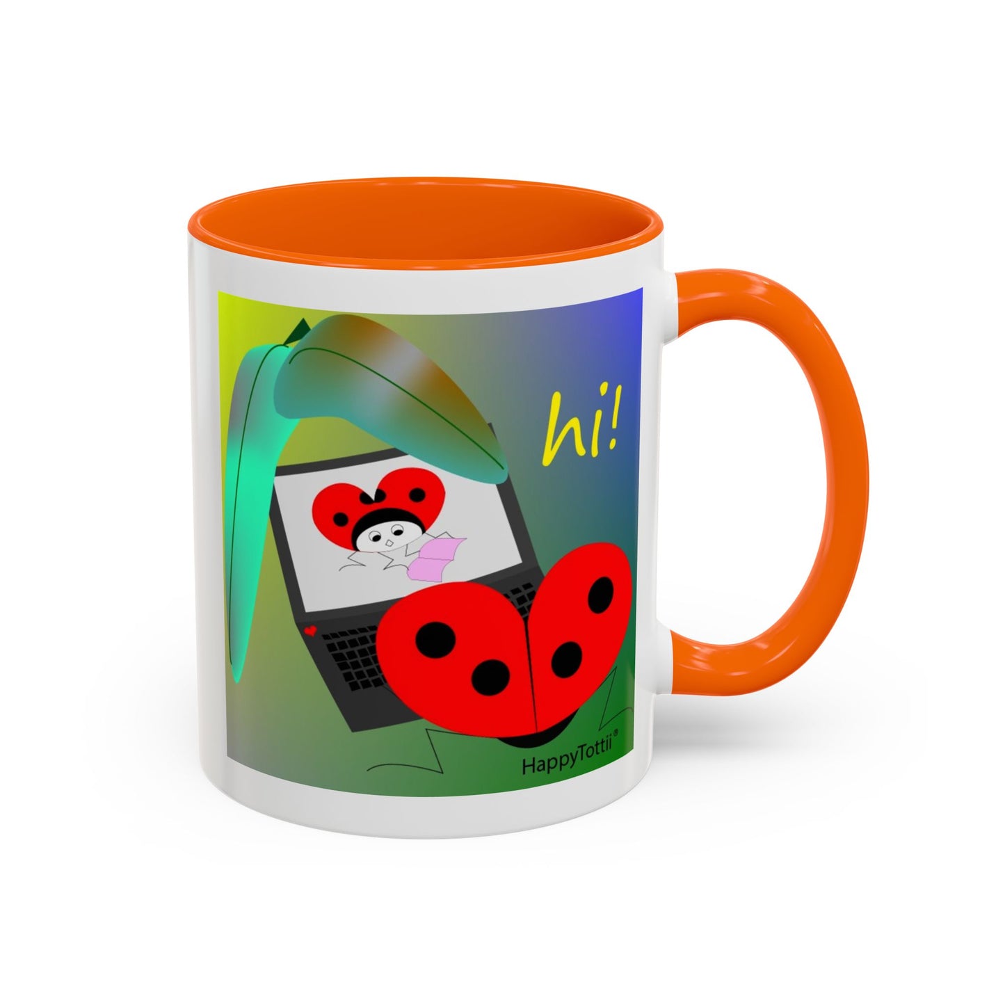 HappyTottii® Hi Computer Coffee Mug