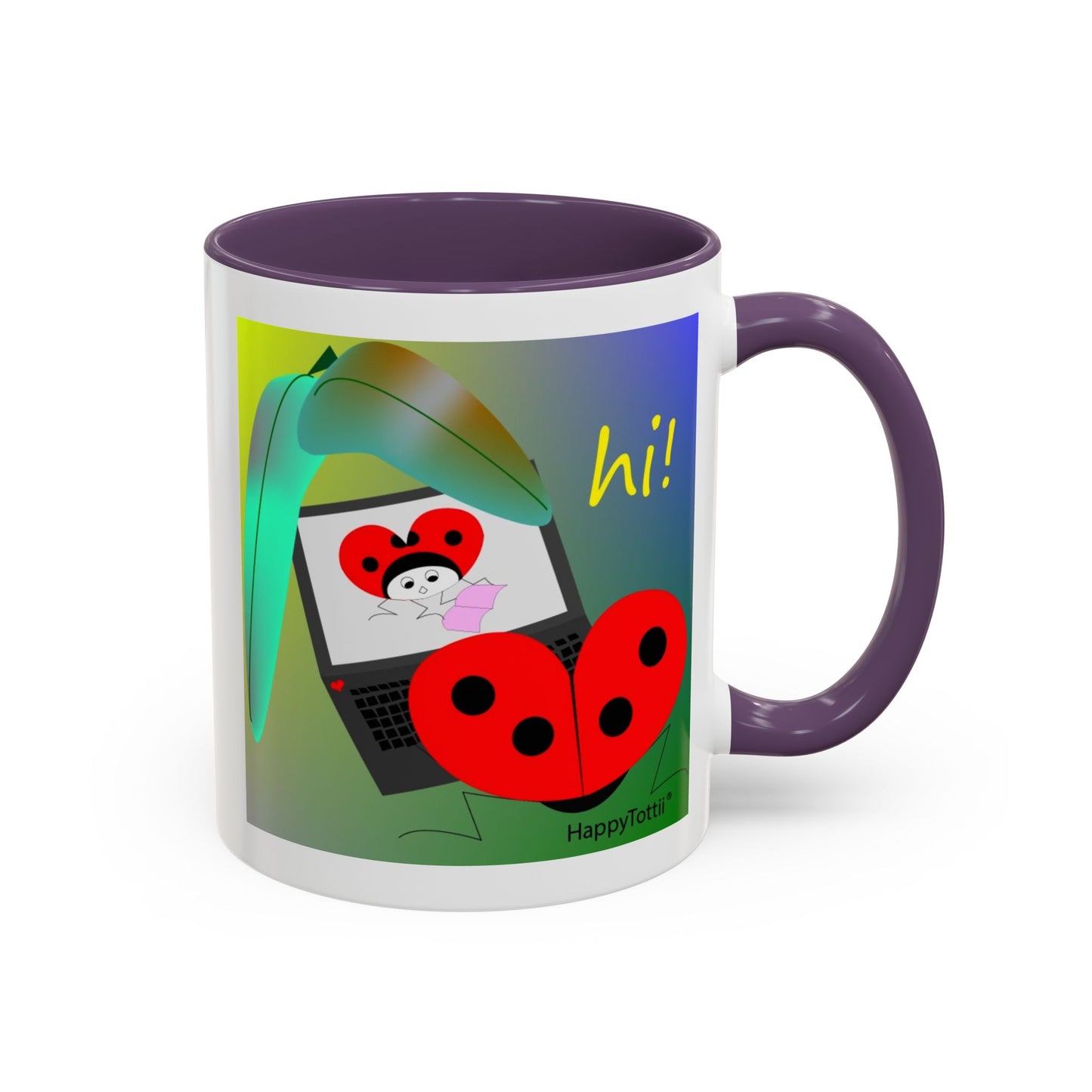 HappyTottii® Hi Computer Coffee Mug